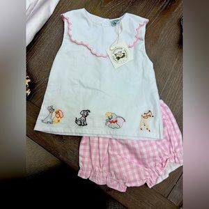 NWT Classic Southern Smocks Vintage Character Bloomer Set Size 18 months